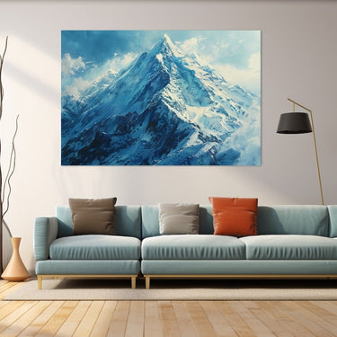 Mountain Painting on Wood